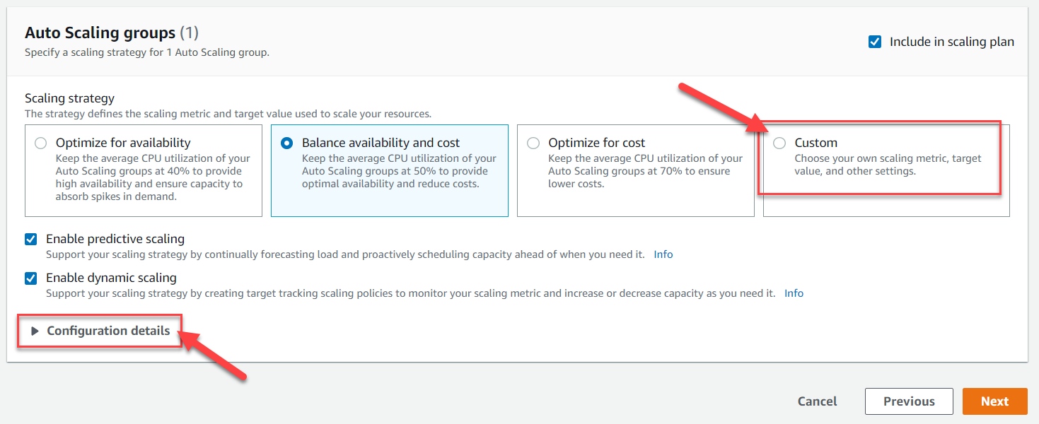 Selecting or Defining the Scaling Strategy