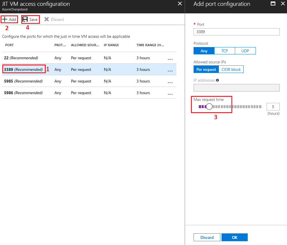 Settings while enabling JIT