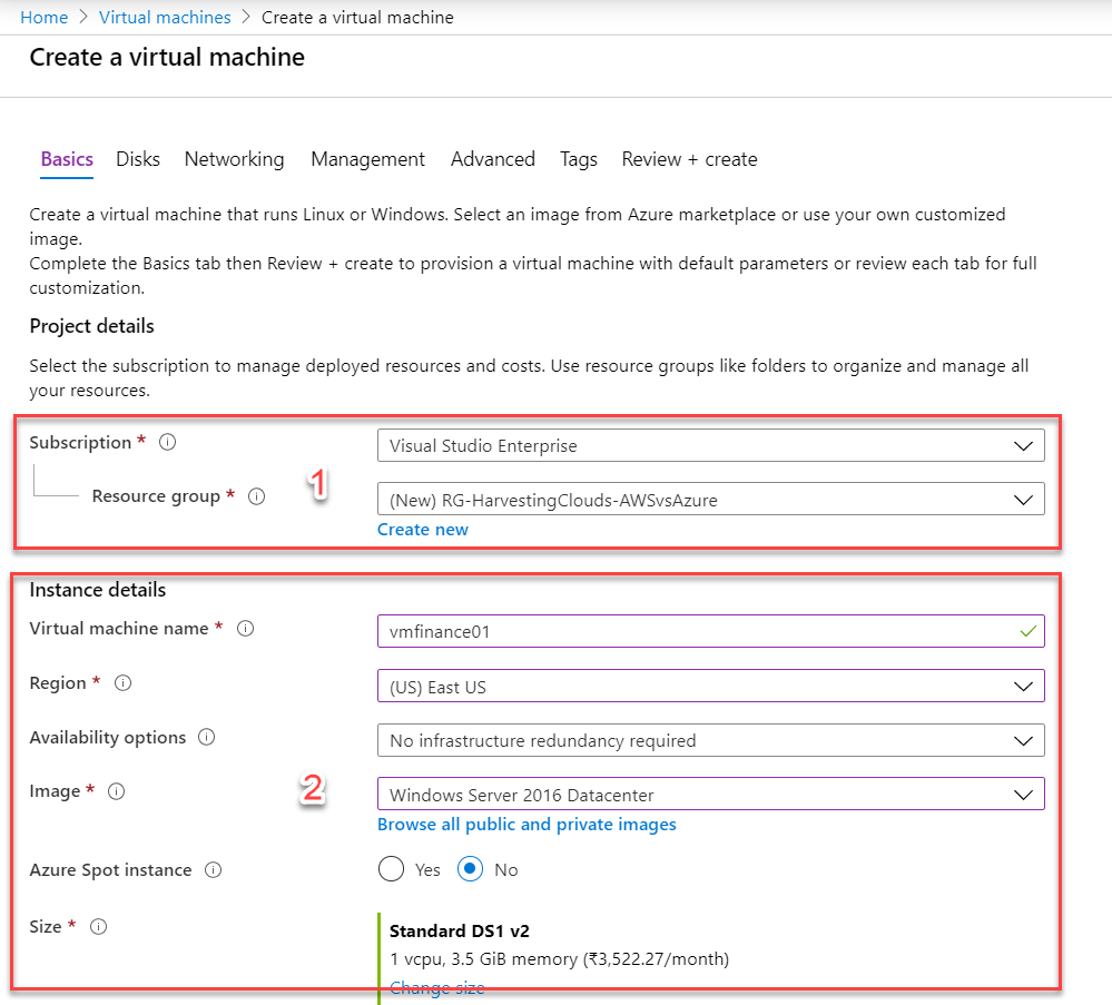 3_1 Creating a VM