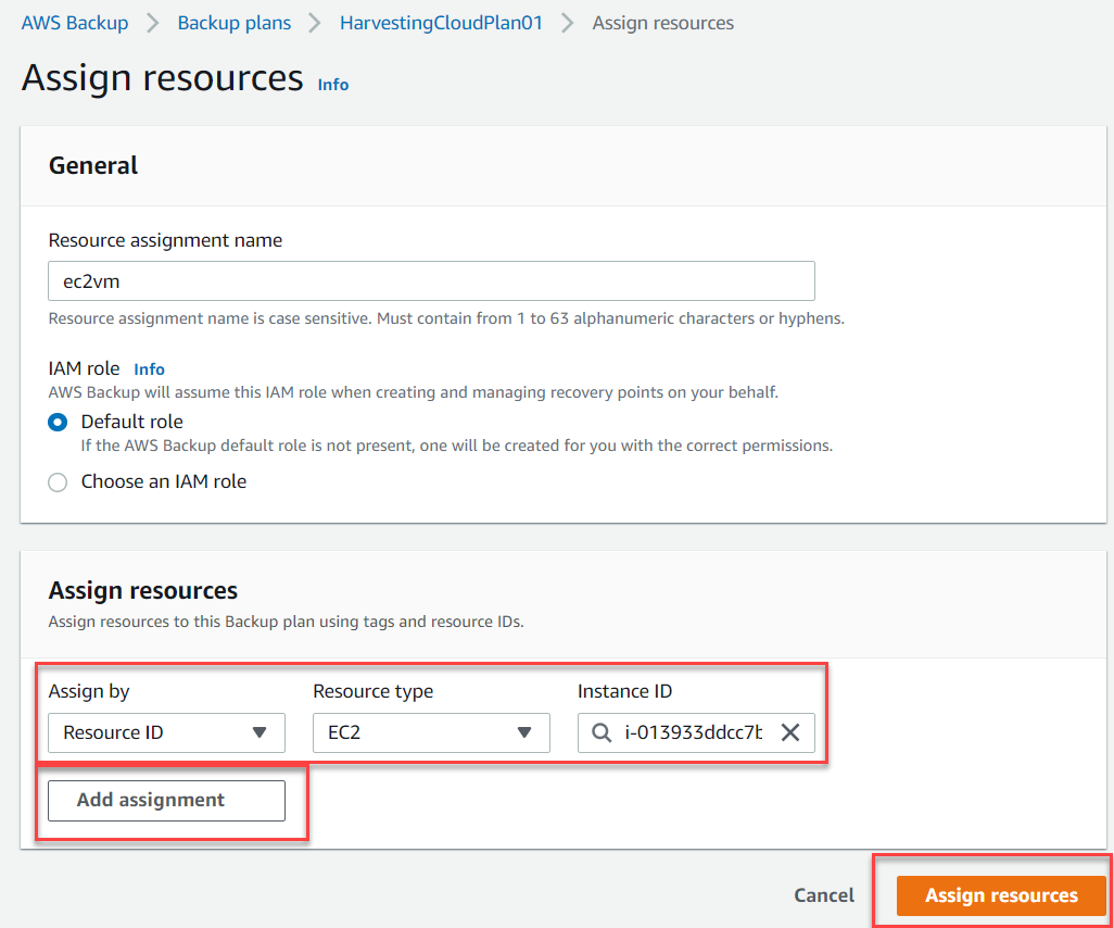 Assigning by Resource ID