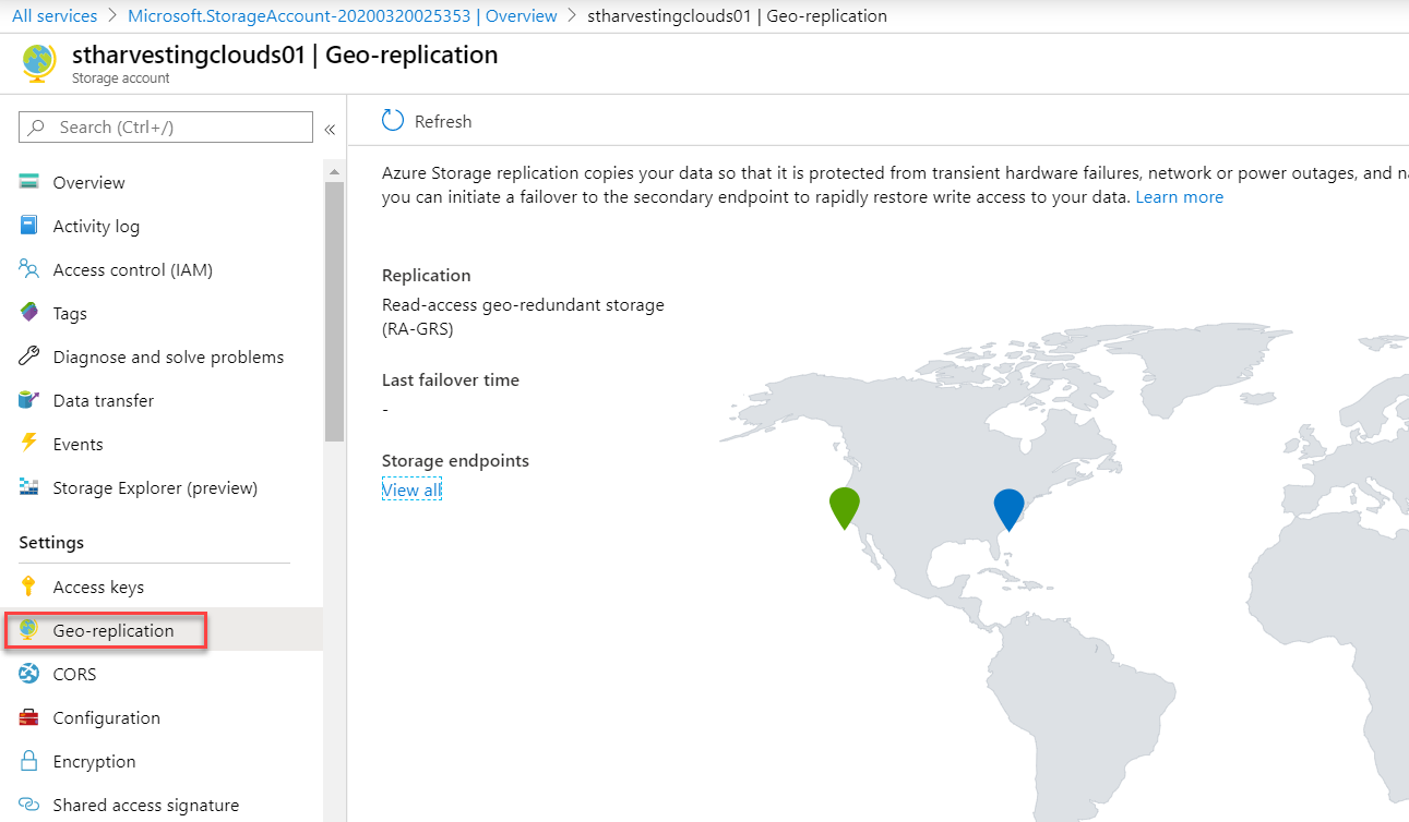 Geo replication