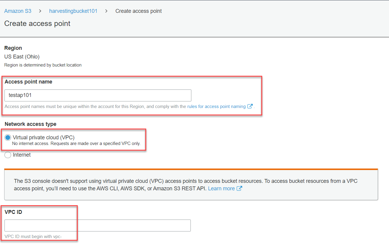 Creating new Access Point