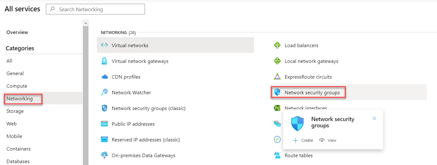 Network Security Groups