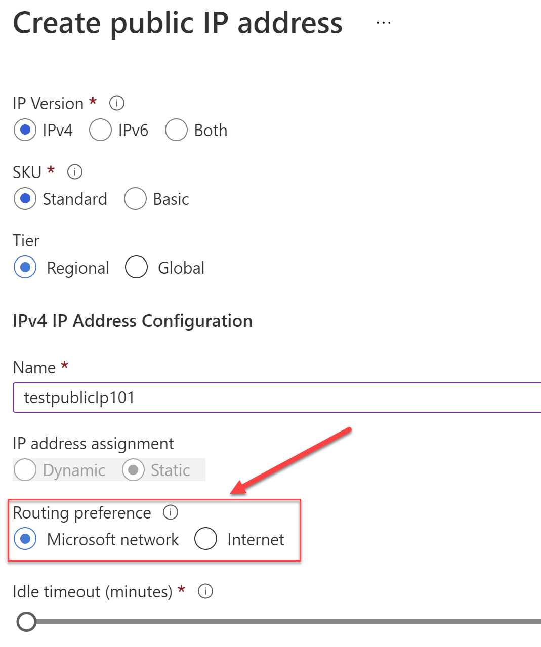 Routing Preference