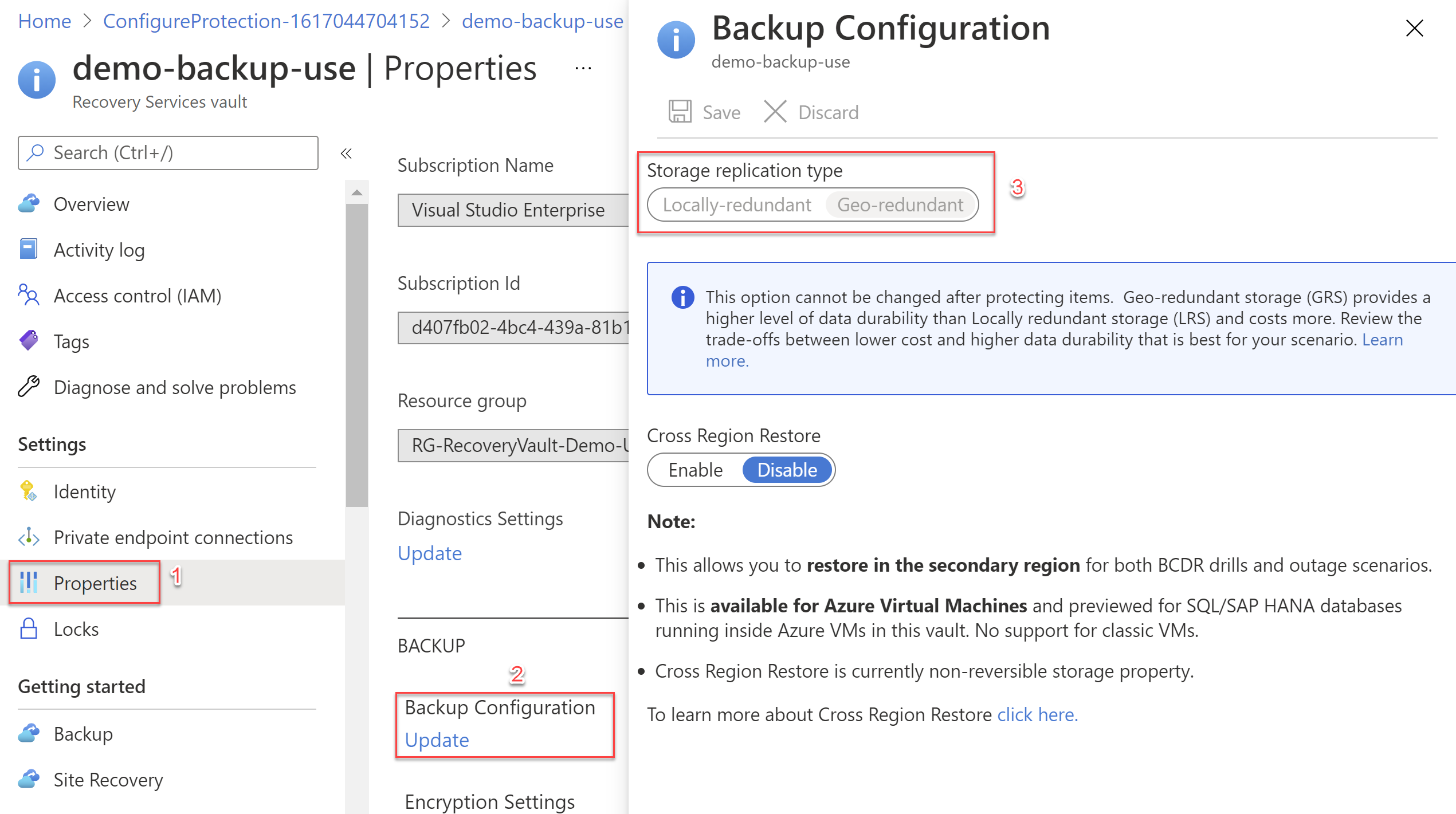 Storage Replication Type