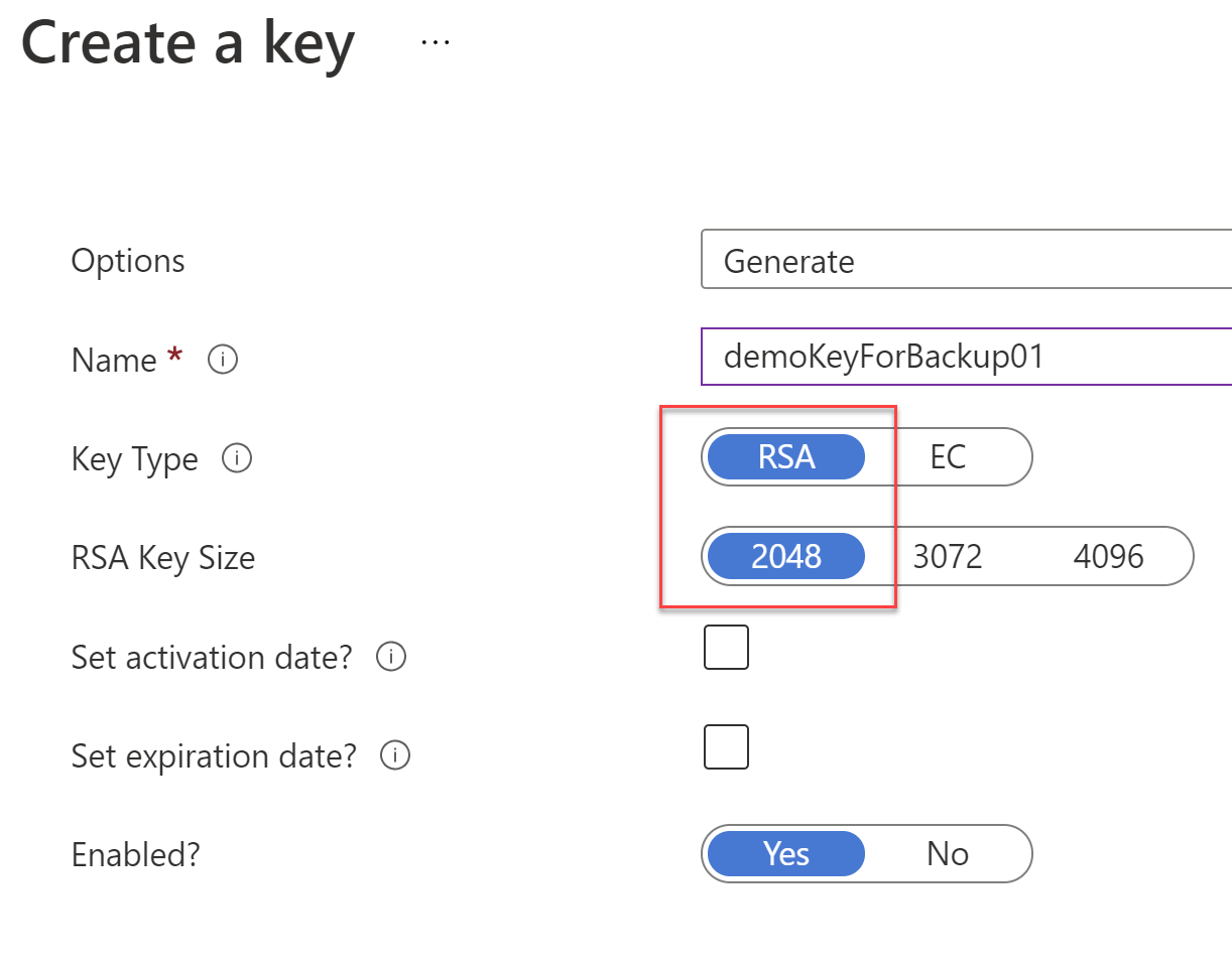 Generating a Key