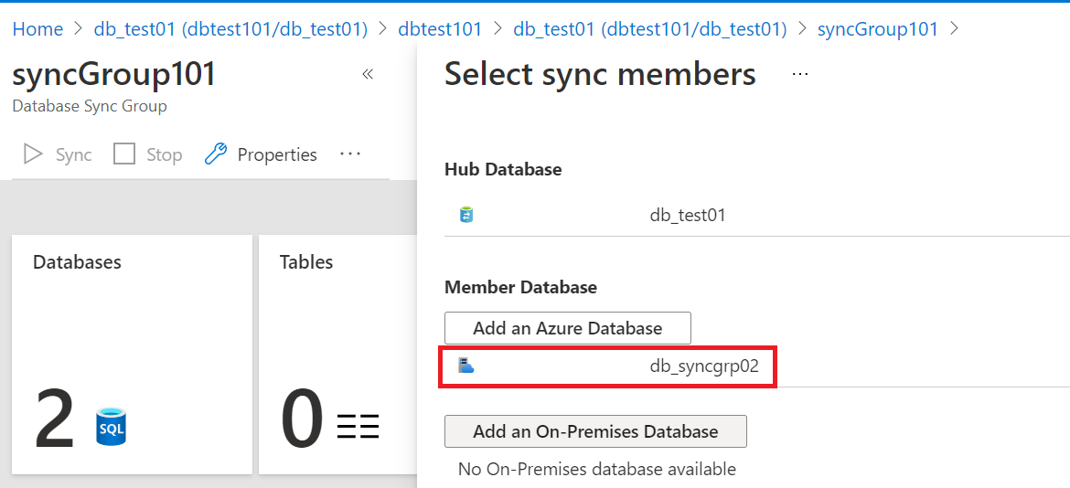 Member Database section